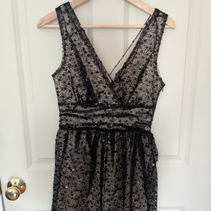 Sequin black cocktail dress